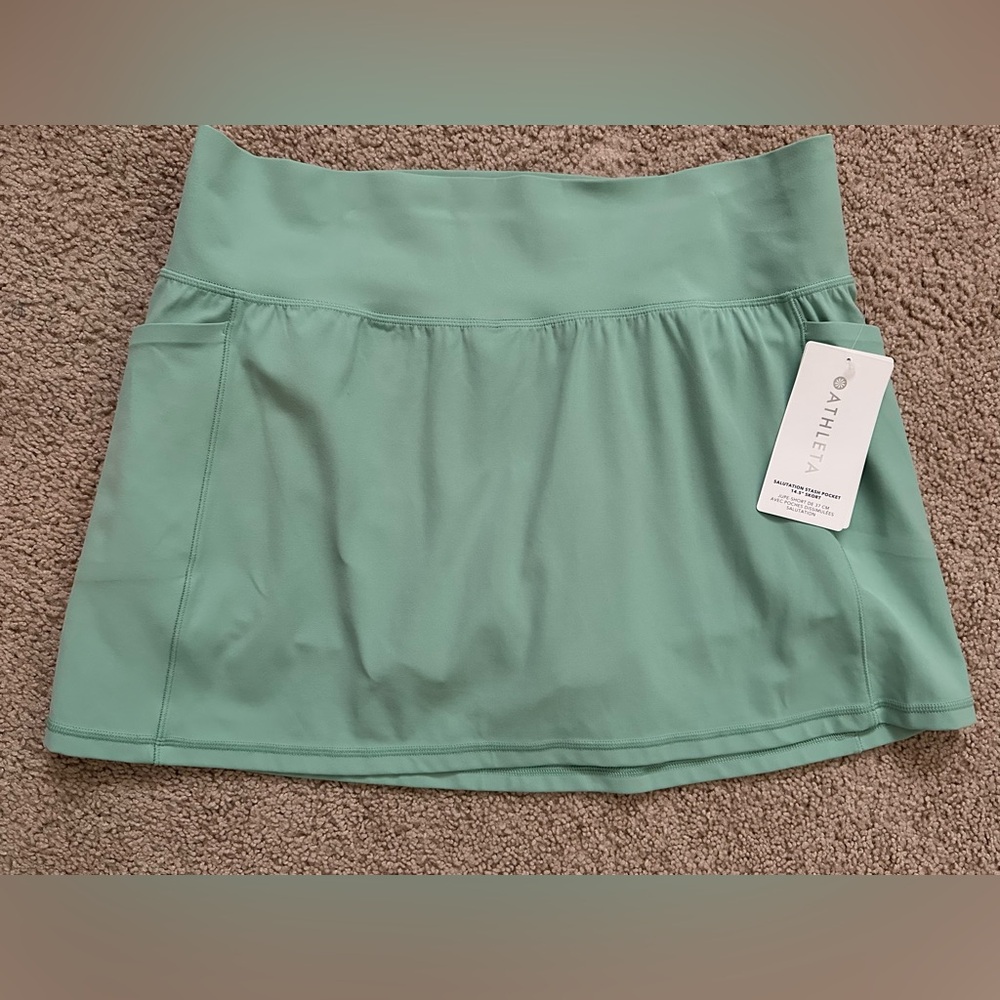 NWT Athleta Salutation Stash Pocket Skort 14.5”